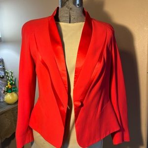 ESCADA red silk and satin blazer